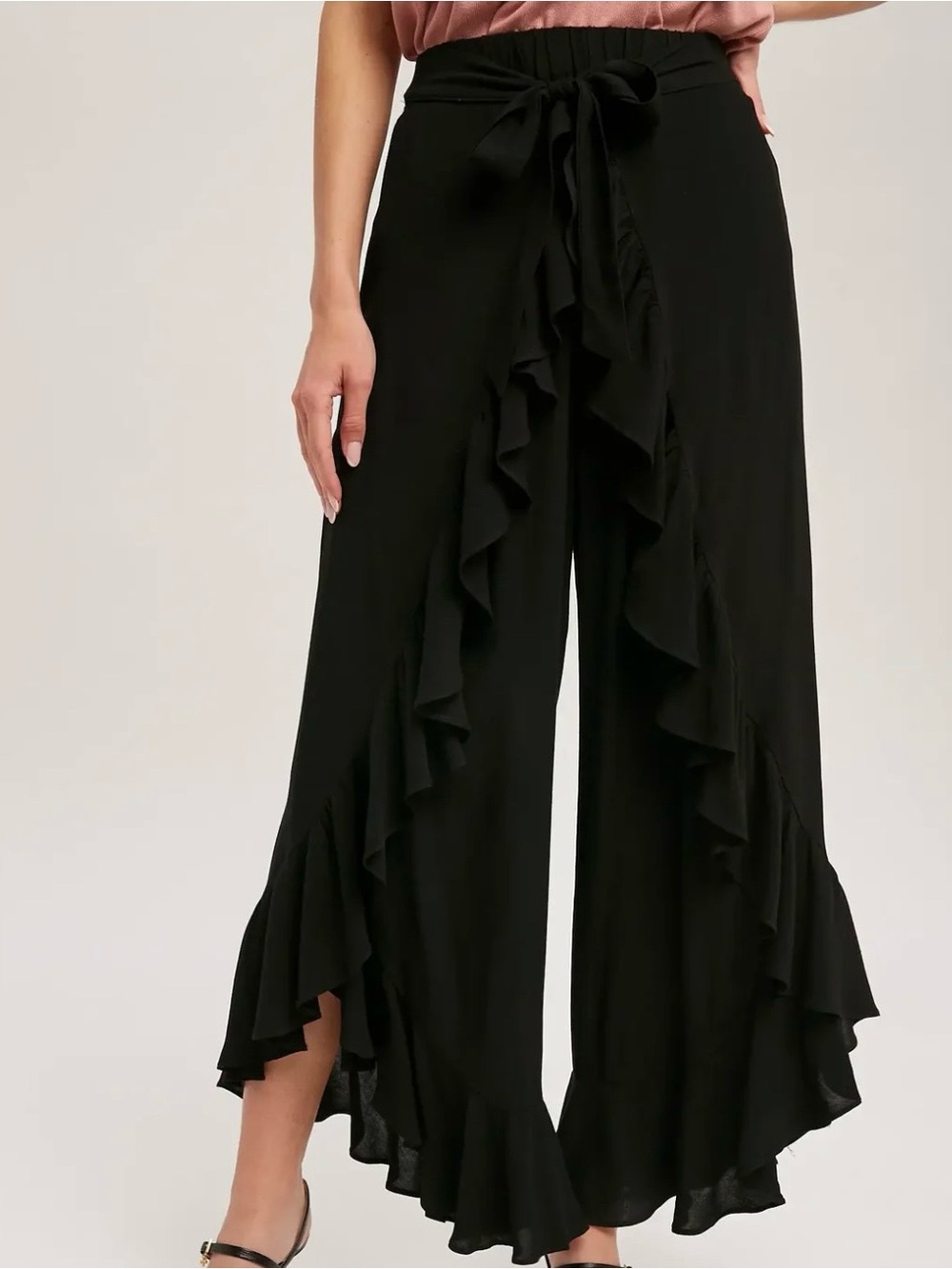 Ce Ce Wonder Often Ruffled Wrap Boho
Pants Size M